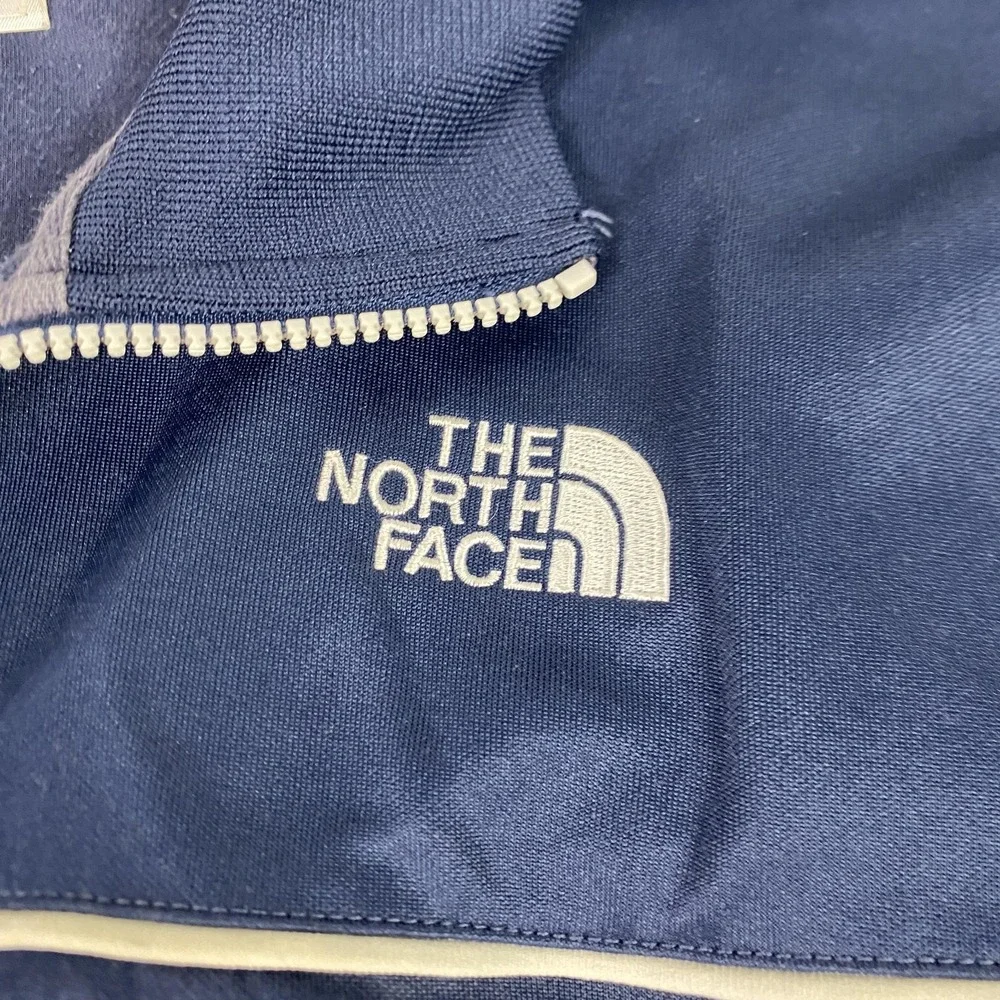 The North Face Jacket Mens XL Blue Full‎ Zip Track Athletic Logo Sweatshirt